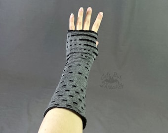 Arm Warmers, Fleece Lined Fingerless Gloves