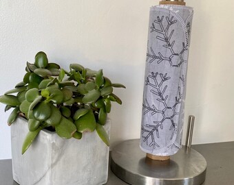 1-Ply Un-Paper Towels, Reusable Paper Towels, Snowflakes
