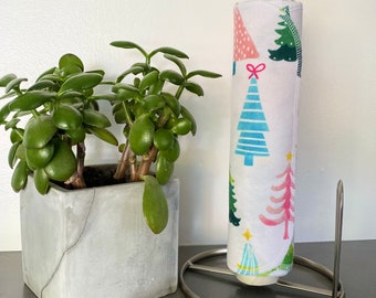 1-Ply Un-Paper Towels, Reusable Paper Towels, Assorted Christmas Trees