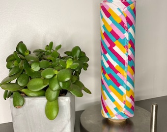 1-Ply Un-Paper Towels, Reusable Paper Towels, Pink/Yellow Brush Stokes