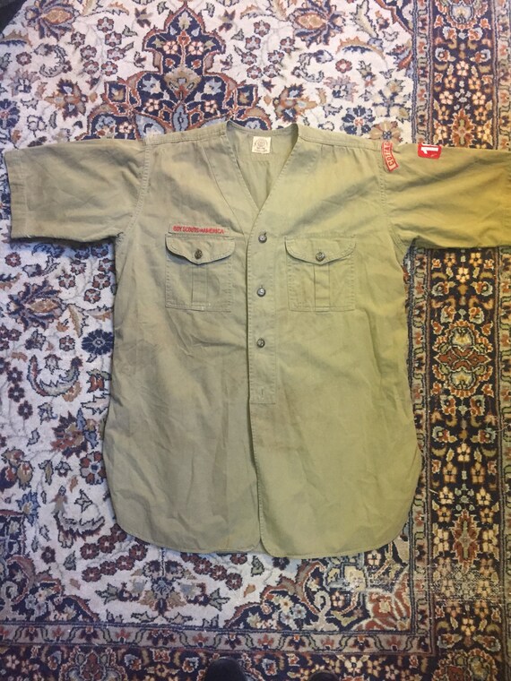 1930s Boy Scouts of America button-up uniform shir