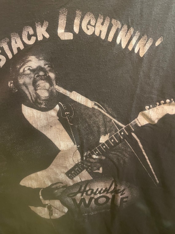 Spectacular 1990s Howlin’ Wolf t shirt with fanta… - image 3