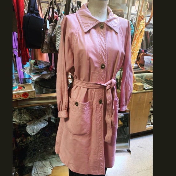 Pale pink leather jacket by Bonnie Cashin!