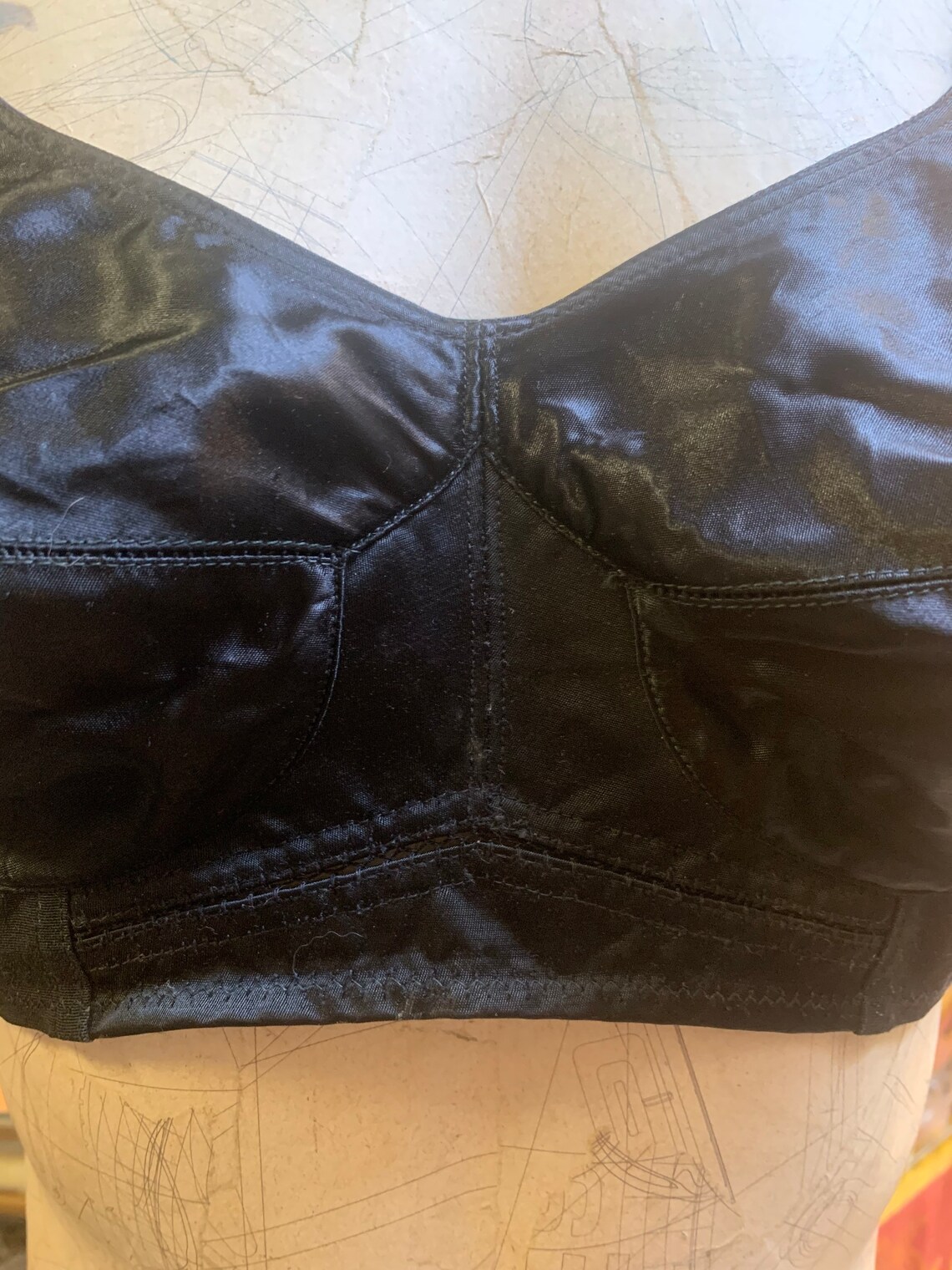 Beautiful heavy satin brassiere by Maidenform of the 1930s in | Etsy