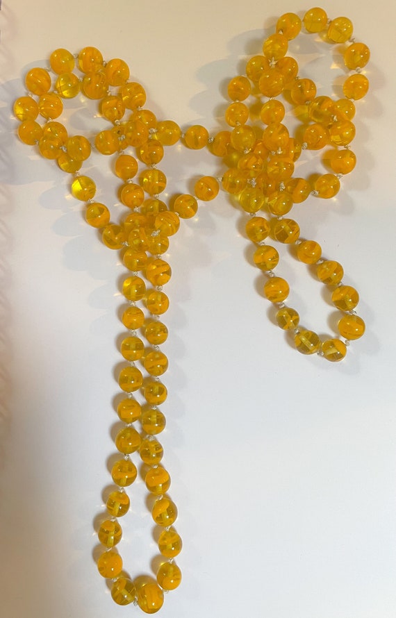 Lovely and luminous dandelion yellow 1920s glass … - image 1