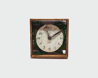 One Inch Scale 1:12 Dollhouse Miniatures Clock Decor Artisan Farmhouse Chic Boho Shabby Rustic
