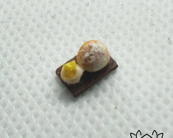 Quarter Scale 1:48 Miniatures Food Bread & Butter Board Kitchen Artisan Modern