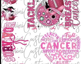 Breast cancer, pink out DTF transfer -pre-made sheet