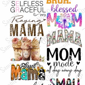Mom, Mama DTF transfer -pre-made sheet