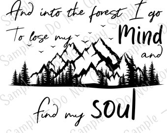 Nella foresta vado in montagna file png