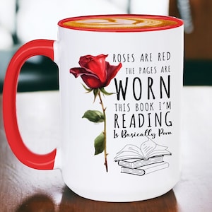 Roses are Red Book Lover Mug: Funny Smut Reader Coffee Cup