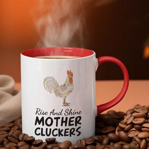 Mother Cluckers Coffee Mug: Funny Rooster Gift