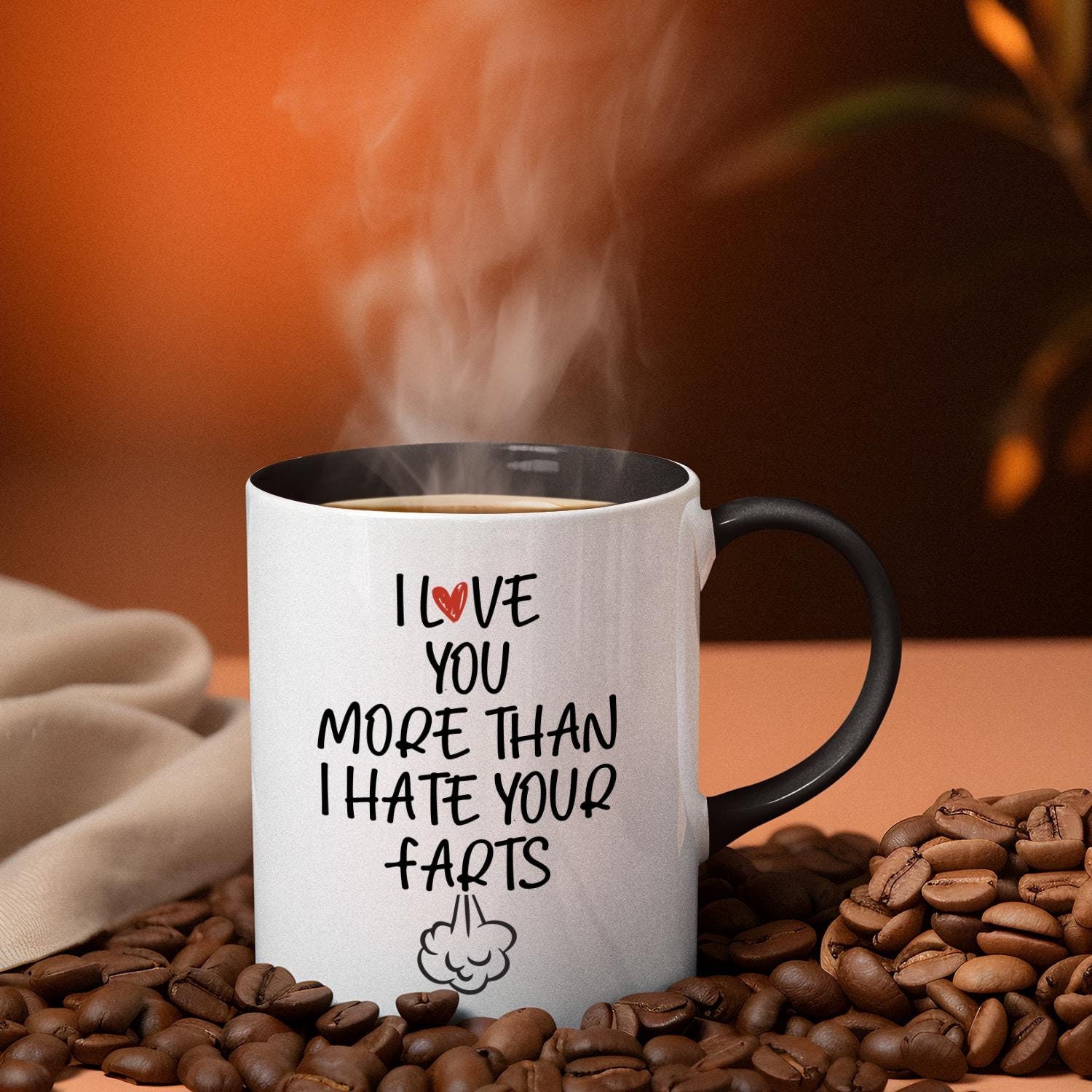 Funny Fart Joke Cup Island Dogs Giant 22oz Fart Mug | Novelty Humor Coffee  Cup | Funny Gift White Ceramic 22 Ounce Giant Ceramic Novelty Mug