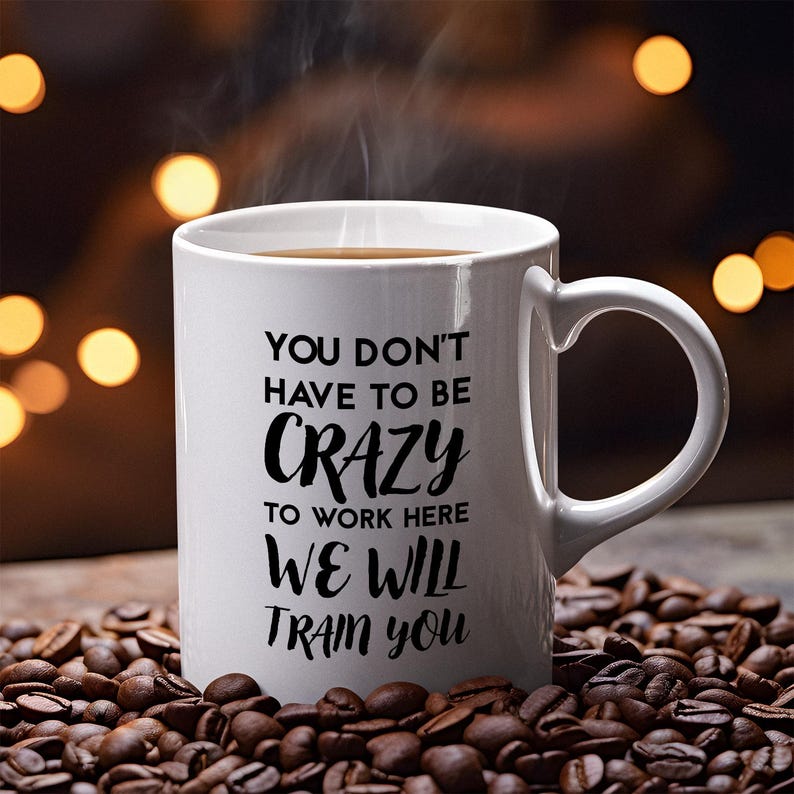 Büro Spruch Kaffeebecher: Mitarbeiter Geschenk, Keramik Tee Becher (11oz 15oz) Bild 8