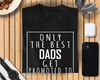 Camiseta "Ascendido a abuelo": divertida camiseta gráfica de papá