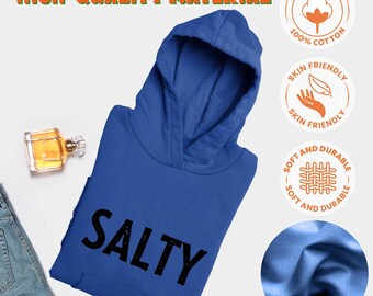 Salty Beach Hoodie: Sarcastic Summer Sweatshirt