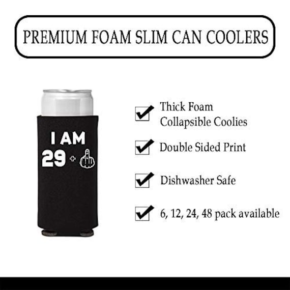 Middle Finger Slim Can Coolie - Neoprene Can Holder For 12oz Slim Cans & Beer Bottles