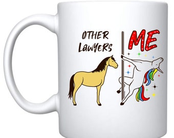 Other Lawyer Vs Me Unicorn Coffee Mug,Funny Gifts for Lawyer, New Lawyer Gift, Lawyer Graduation Gift, Lawyer Coffee Mug, Funny Unicorn Gift