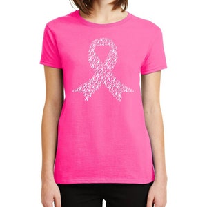 Breast Cancer Pink Ribbon Awareness Survivor Fighter Motivational Women Men Tshirt In October We Wear Pink Gift Tee