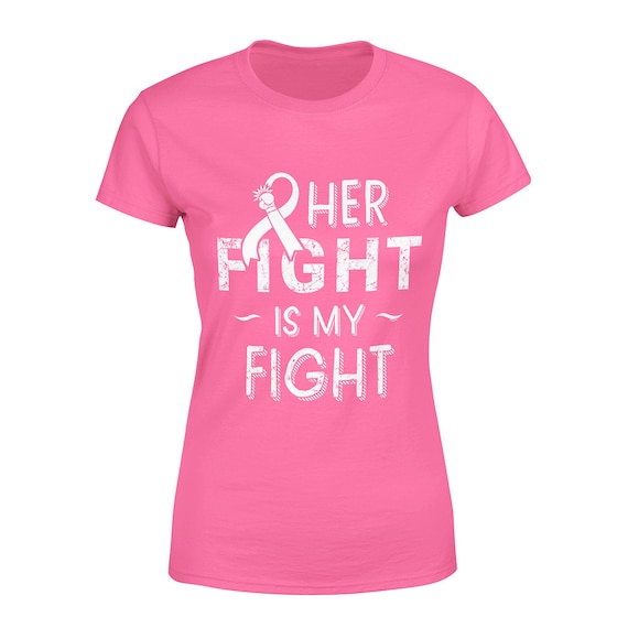 Her Fight Is My Fight T-Shirt For Men Breast Cancer Support Her Fight Is My Fight T-Shirt For Men Breast Cancer Support