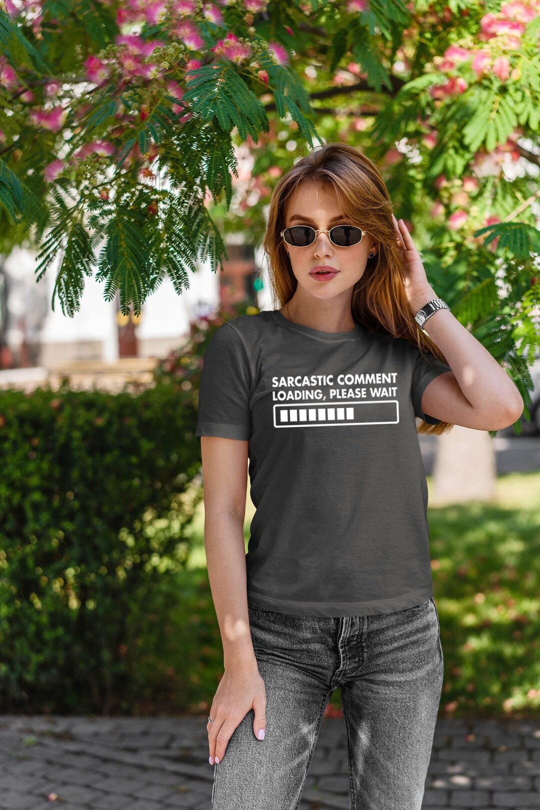 Loading Shirt Sarcastic Comment Loading T-shirt: Funny Graphic Tee - Etsy