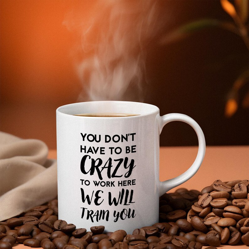 Büro Spruch Kaffeebecher: Mitarbeiter Geschenk, Keramik Tee Becher (11oz 15oz) Bild 7