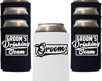 Groom & Groom's Team Dosenkühler: Junggesellenabschied (12 Stück)