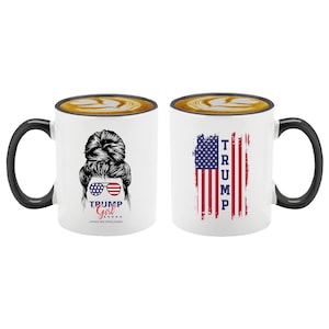 Taza de café de Trump Girl: Divertida taza de las elecciones de 2024