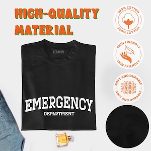 救急科看護師Tシャツ：ソフトコットンERチームTシャツ