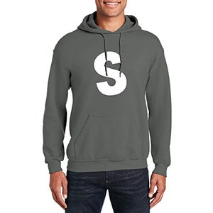 Veracco Letter S Halloween Hoodies Fantasias engraçadas Presentes Unissex Moletom com capuz para homens e mulheres