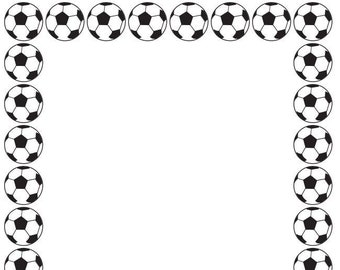Soccer Border Etsy