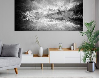 Black and white modern art prints - Contemporary Abstract Wall Art, Marble Wall Art, Creative Canvas for Wall Decor, Minimalist Poster