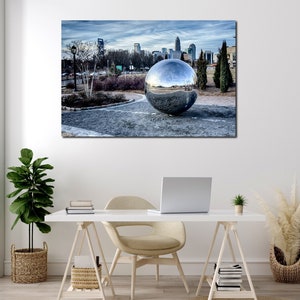 Charlotte wall art Living room decor Anniversary gift Charlotte wall decor North Carolina canvas Charlotte print Bedroom decor Modern art