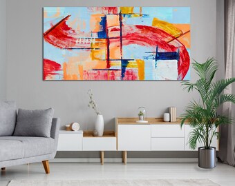 Creative modern art, Contemporary Abstract Wall Decor, Colorful Canvas Print, Abstract art, Contemporary Abstract Wall Art, Large Marble Art