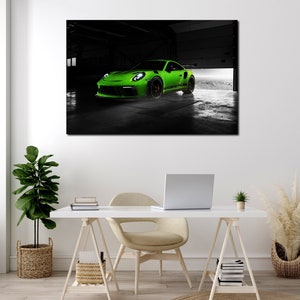 Stunning Porsche 911 GT3 RS Canvas Print - The Perfect Supercar Wall Art for Car Enthusiasts, Porsche 911 Canvas Set, Porsche 911 Wall Decor