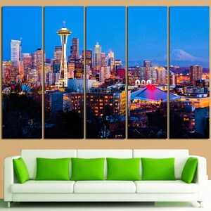 Seattle Seattle Wall Art Seattle Wall Decor Seattle Skyline Seattle Print Seattle Photo Seattle Poster Seattle Home Decor Seattle Canvas
