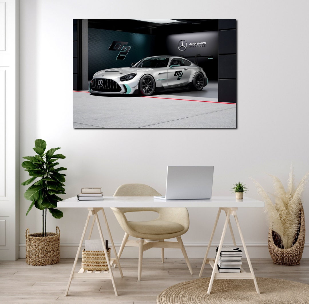 Mercedes AMG GT2 Art Prints Mercedes AMG Wall Decor GT4 Supercar Wall ...