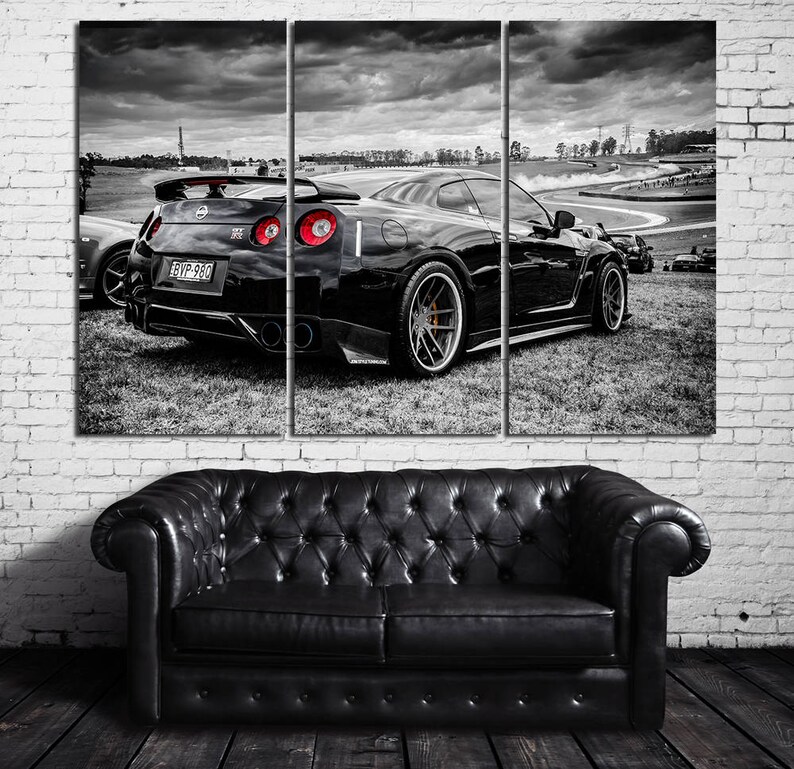 Nissan GTR wall art GTR canvas set Office wall decor gtr Etsy