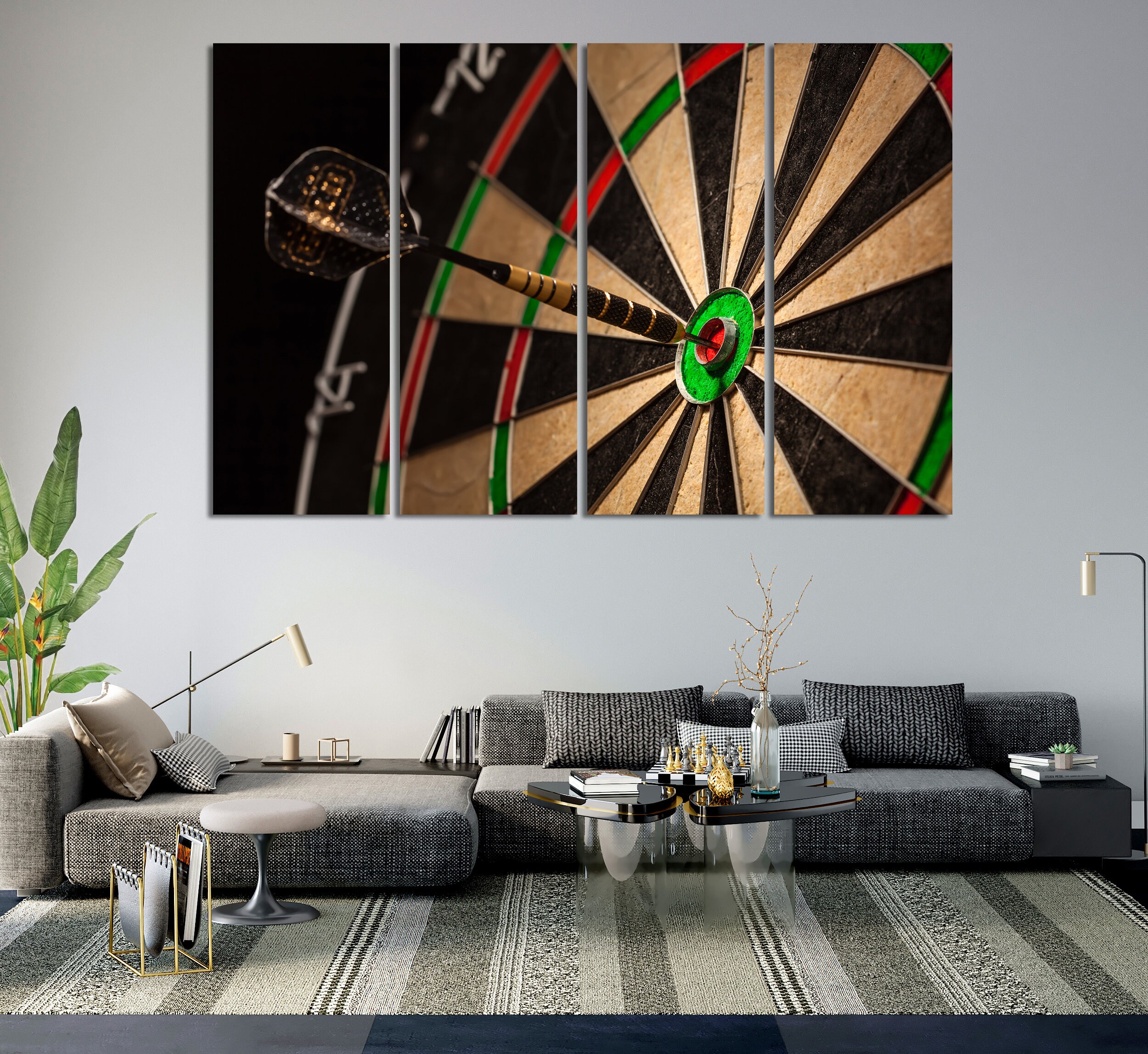 Darts poster on canvas for wall decor darts wall art game Etsy