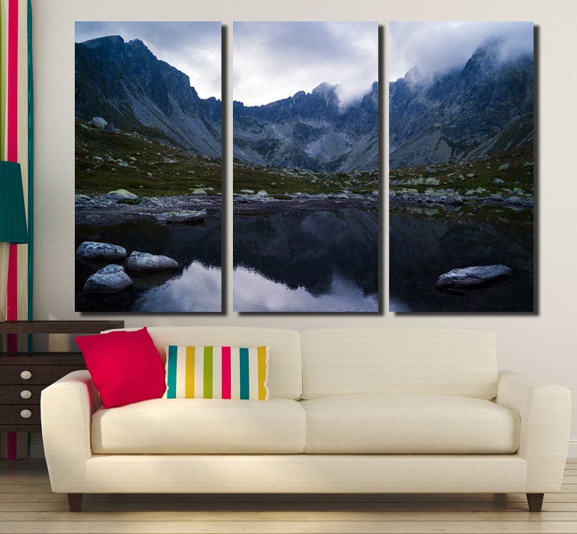 Mountain Wall Art Mountain Canvas Print Mountain Large Wall Etsy