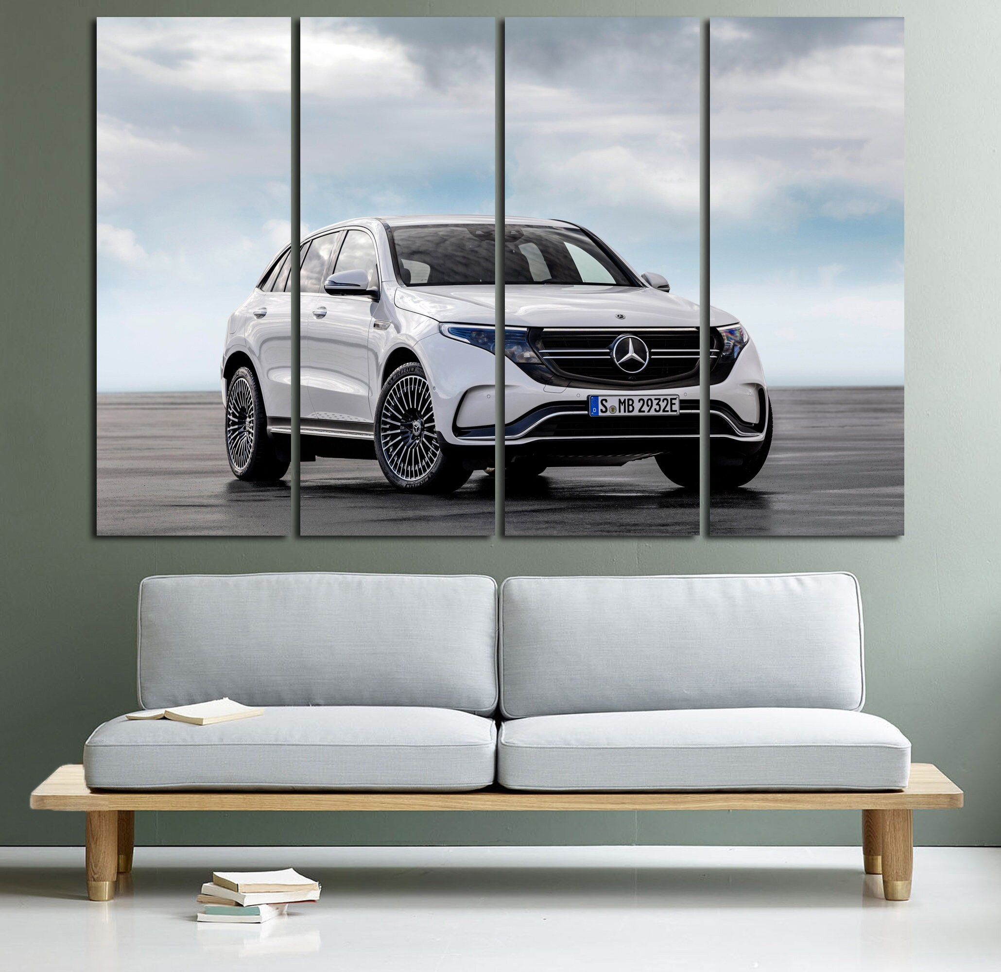 Mercedes EQC Mercedes Canvas AMG Wall Decor amg Wall Art Car Etsy