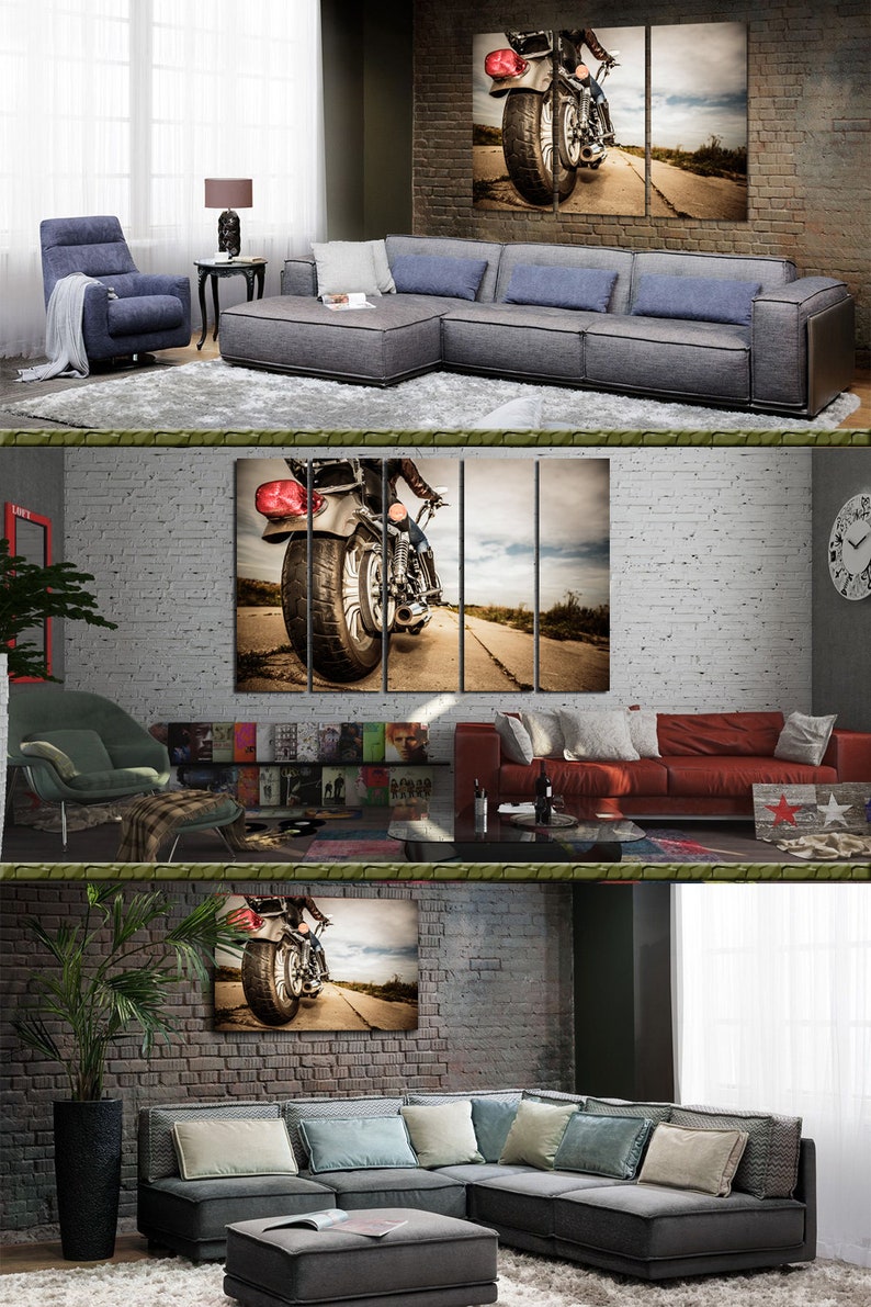 Chopper Wall Art Motorbike Wall Art Motorcycle Wall Art Etsy