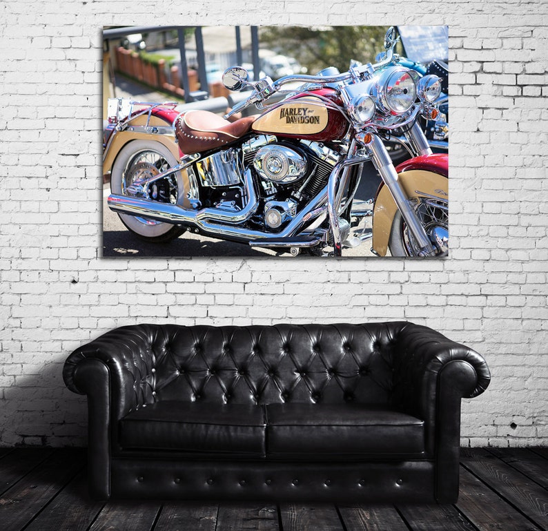 Harley Davidson Wall Art Harley Davidson Wall Decor Harley Etsy