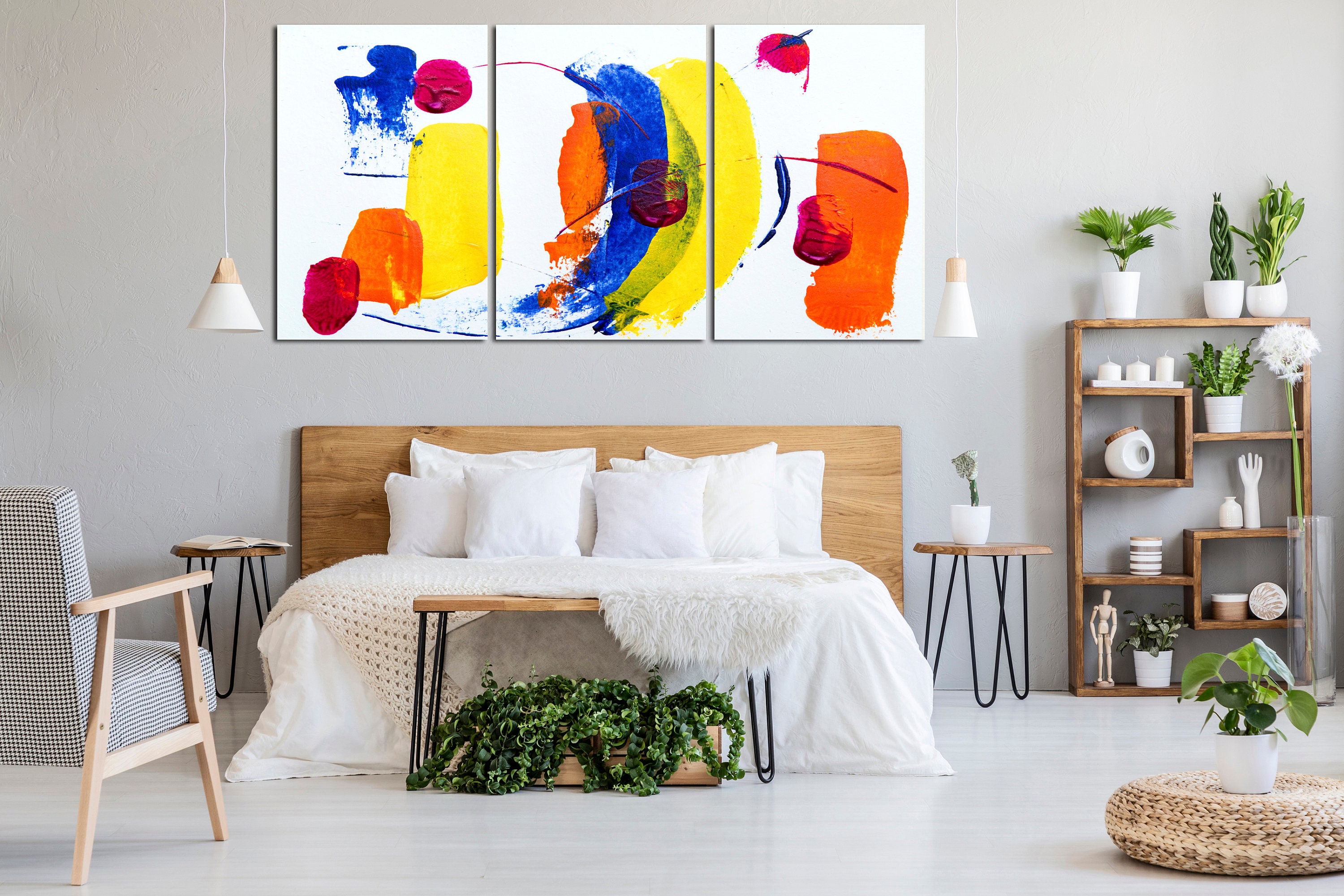 Creative modern art Contemporary Abstract Wall Decor | Etsy