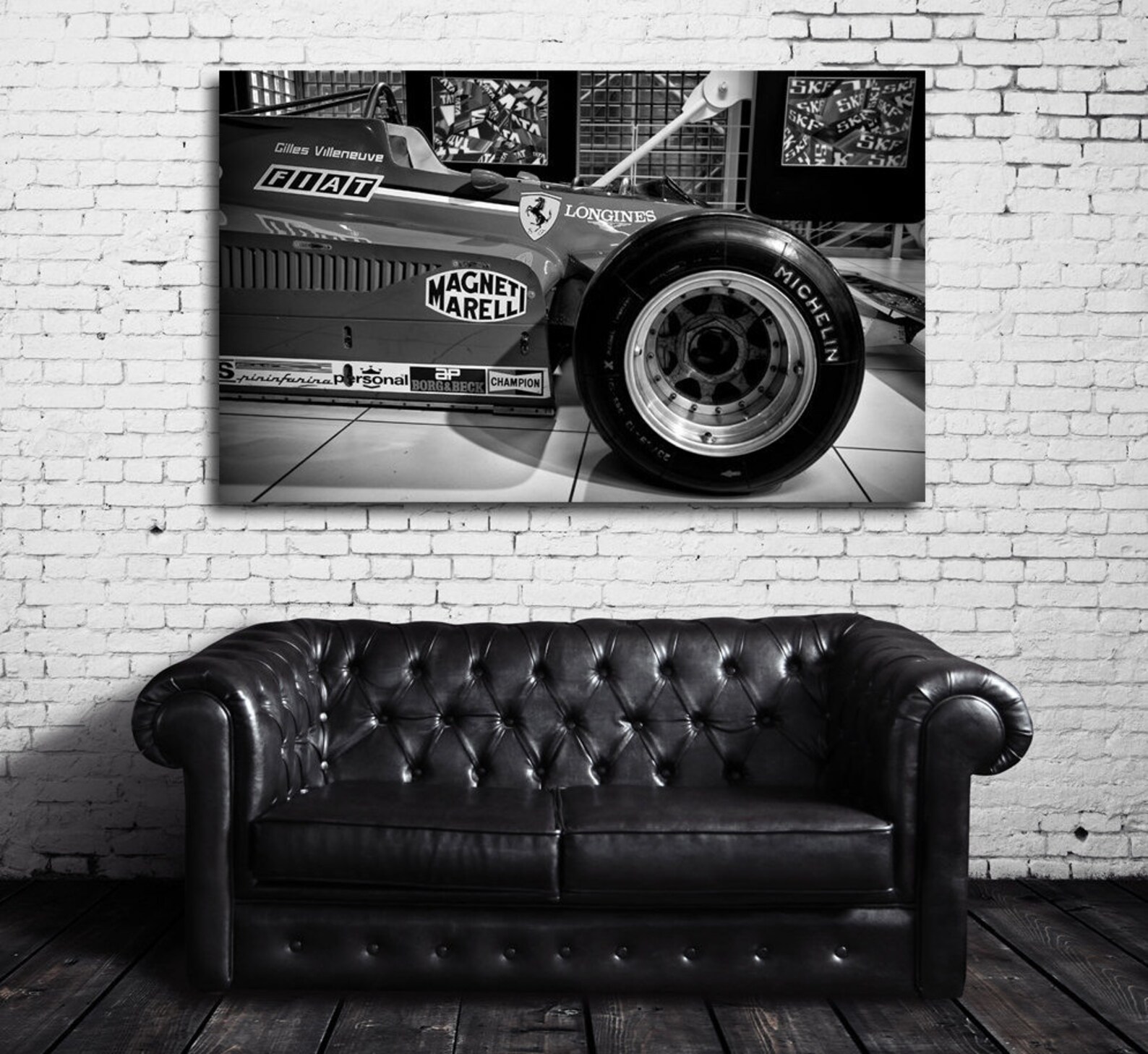 Retro Ferrari F1 Wall Art Ferrari Wall Decor F1 Wall Art Cars Etsy