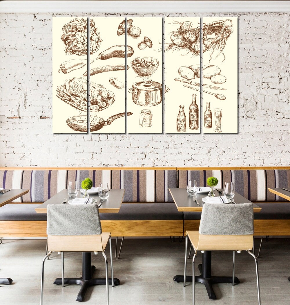 Mojoliving Lot De 4 Posters A4 Sur Le Thème Du Café - Décoration Murale De Cuisine - Tons Marron, Style Rétro
