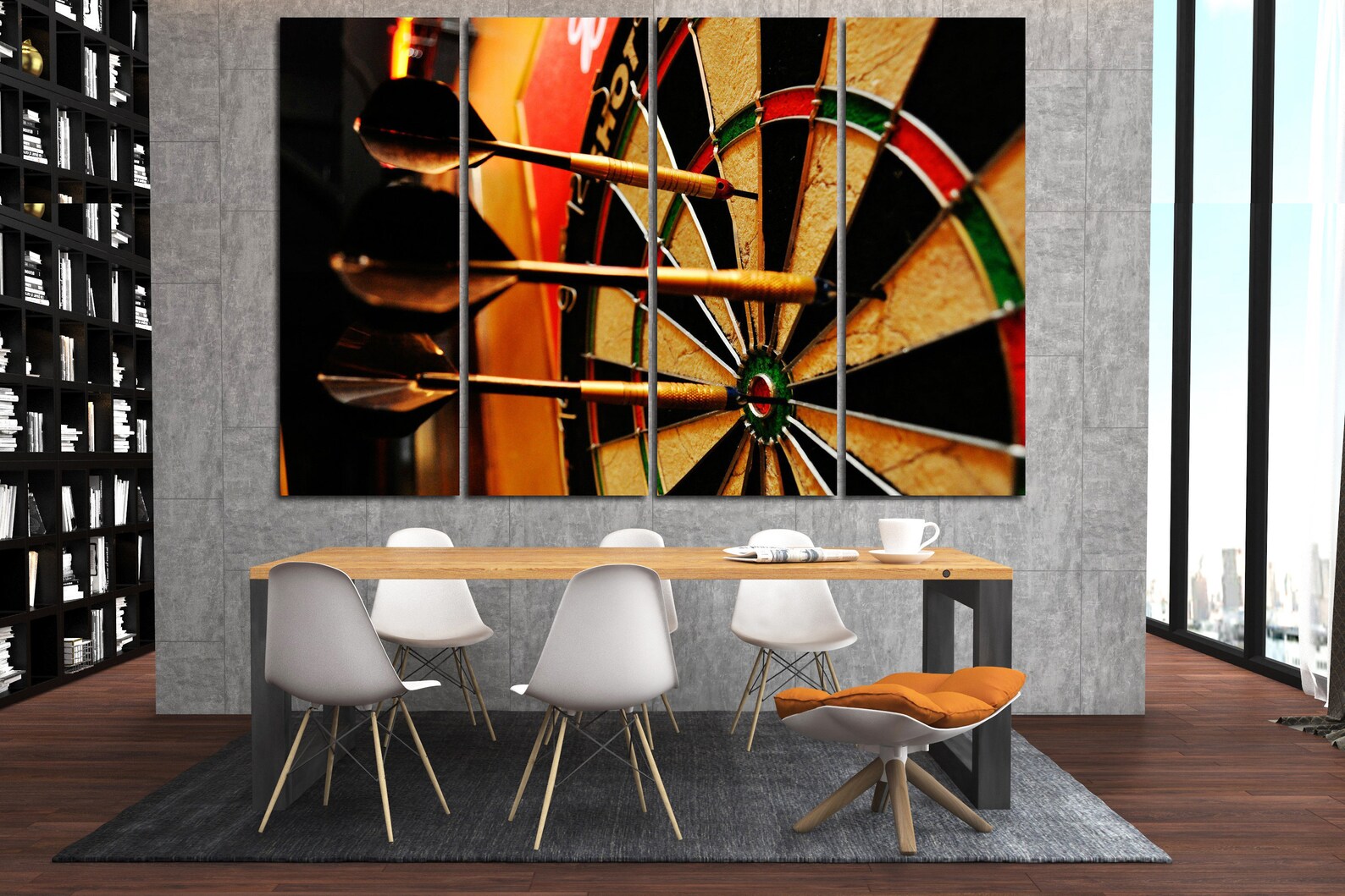 Darts poster on canvas for wall decor darts wall art game Etsy