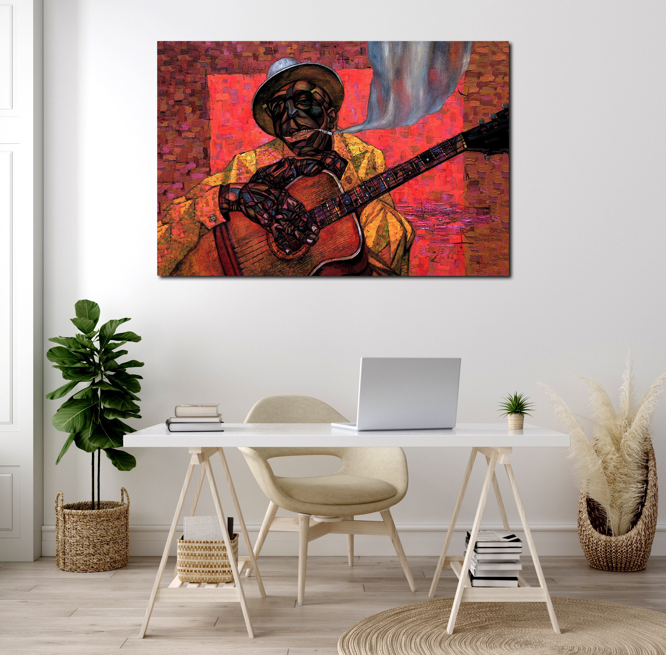 Jazz Music canvas wall art Painting on canvas Abstract canvas Etsy