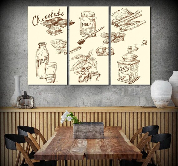 prototype Minst Absorberen Restaurant Wall Art Keuken Wall Decor Restaurant Decoratie - Etsy België