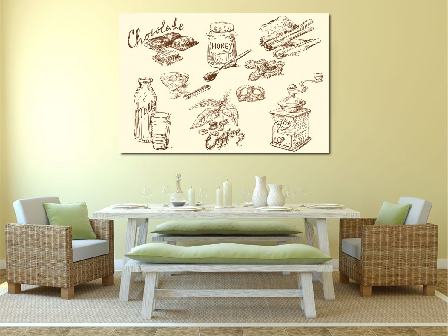 Restaurant Wall Art Kitchen Wall Decor Restaurant Decoration Etsy